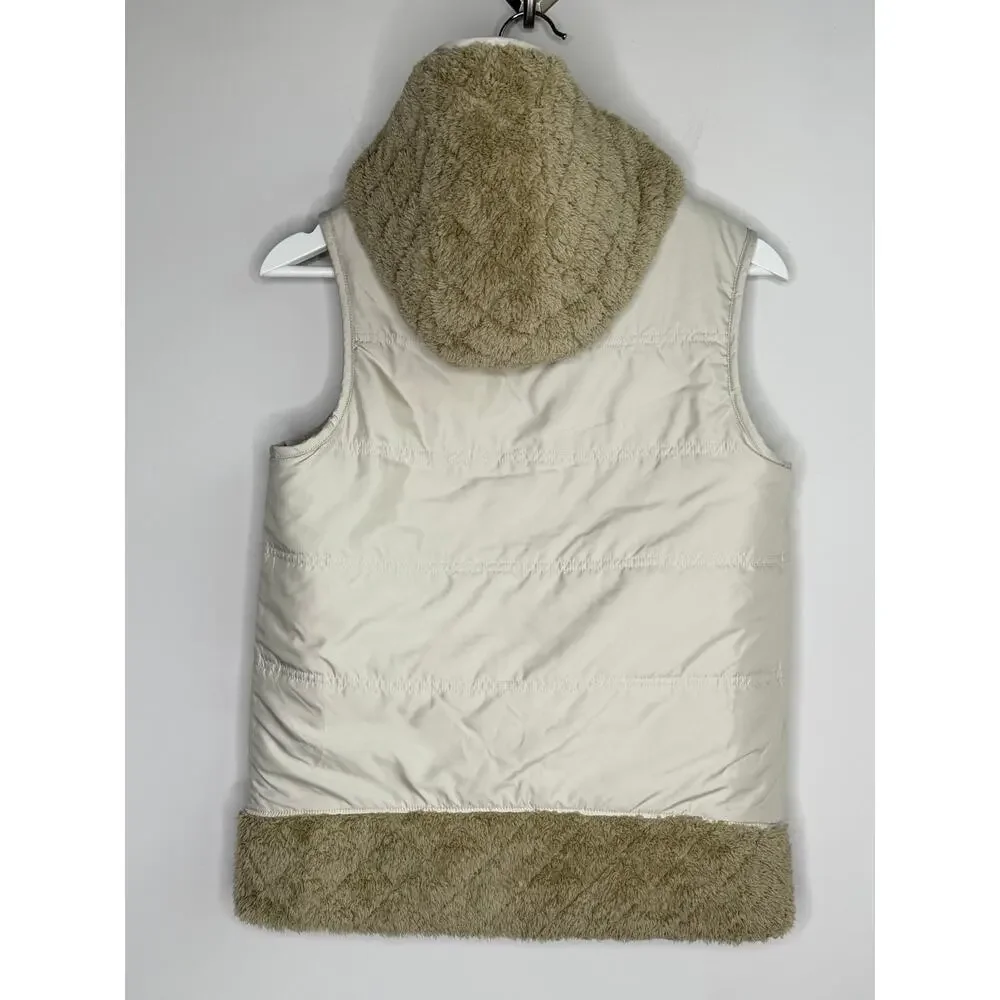 Patagonia Los Gatos Full Zip Reversible Hooded Jacket Beige Cream Womens Size XS - Picture 3 of 10
